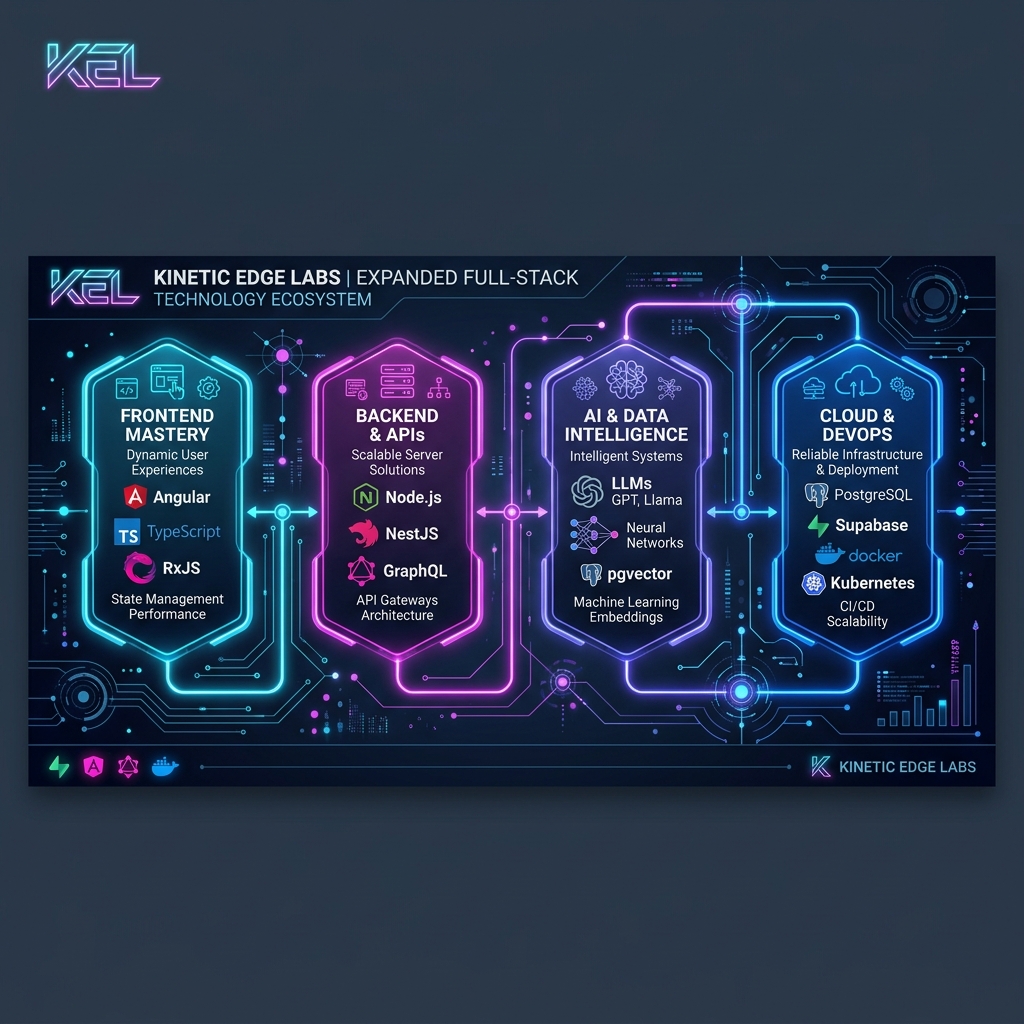 Kinetic Edge Labs Expanded Technology Ecosystem Infographic
